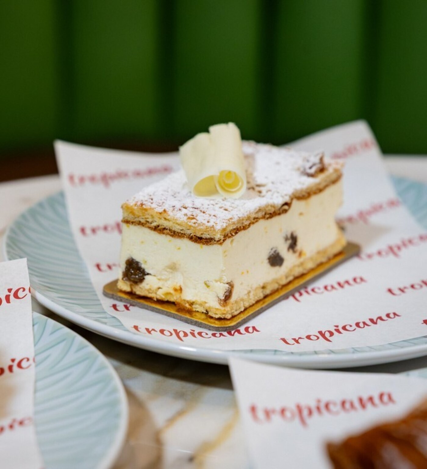 Tiramisu dusted with cocoa