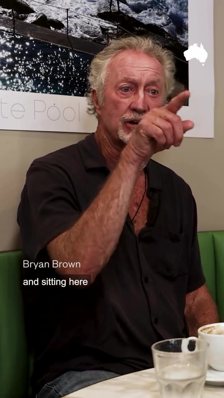 John Polson and Bryan Brown back inside Tropicana Caffe